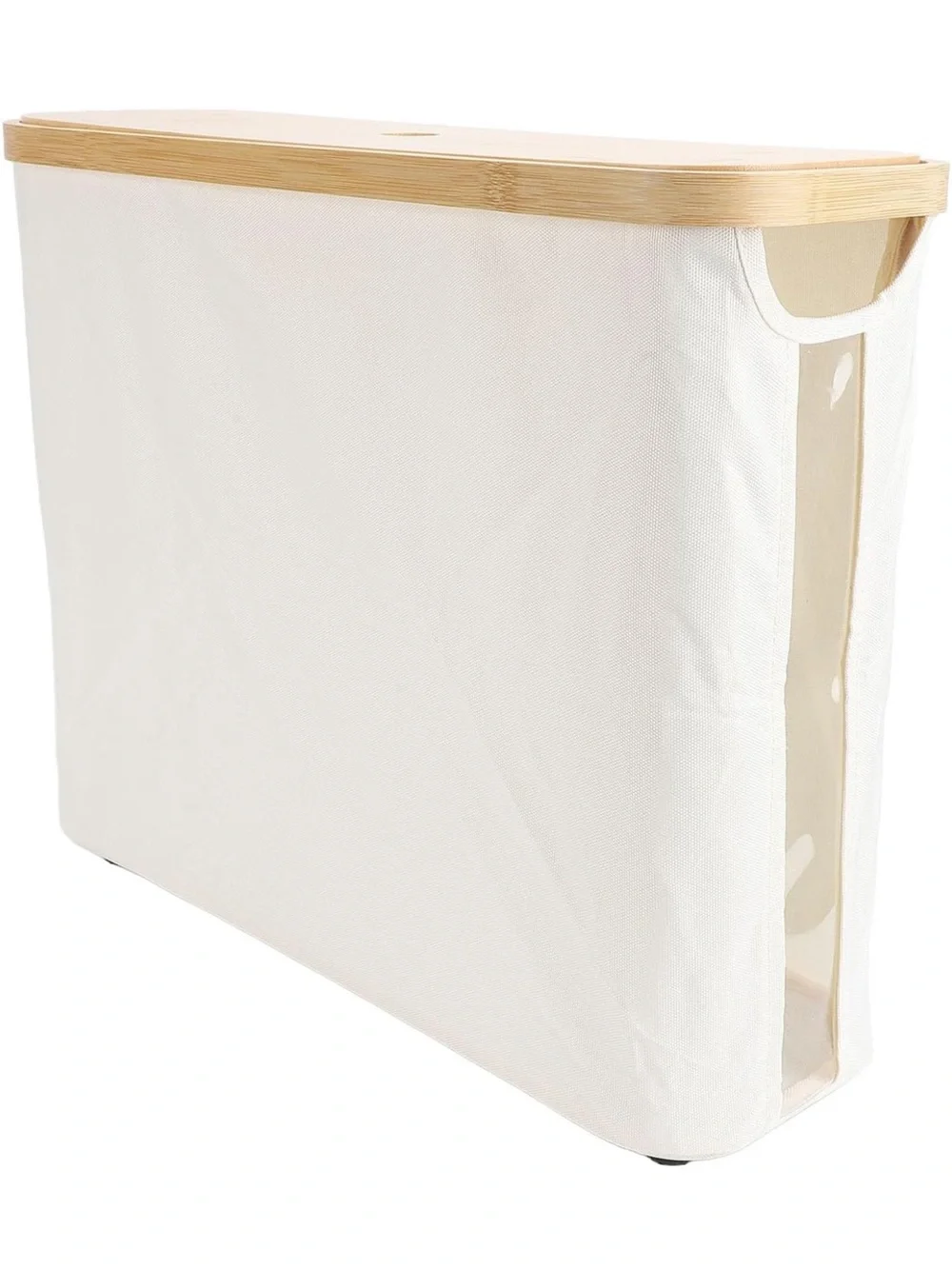 NWOT Toilet Paper Storage Basket, Oxford Cloth, Foldable (Beige)